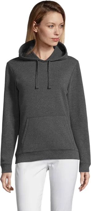 Spencer Women hoodie in Charcoal Melange
