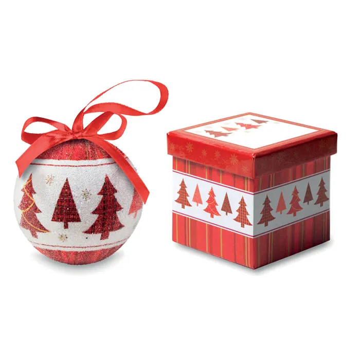 Snowy – Christmas bauble in gift box — Multicolour
