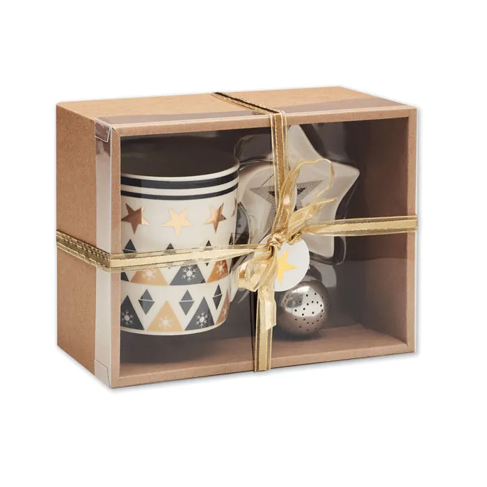 Unique – Mug mini plate filter in box — Multicolour