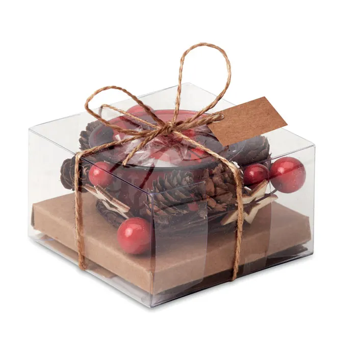 Bougie – Christmas candle holder — Red