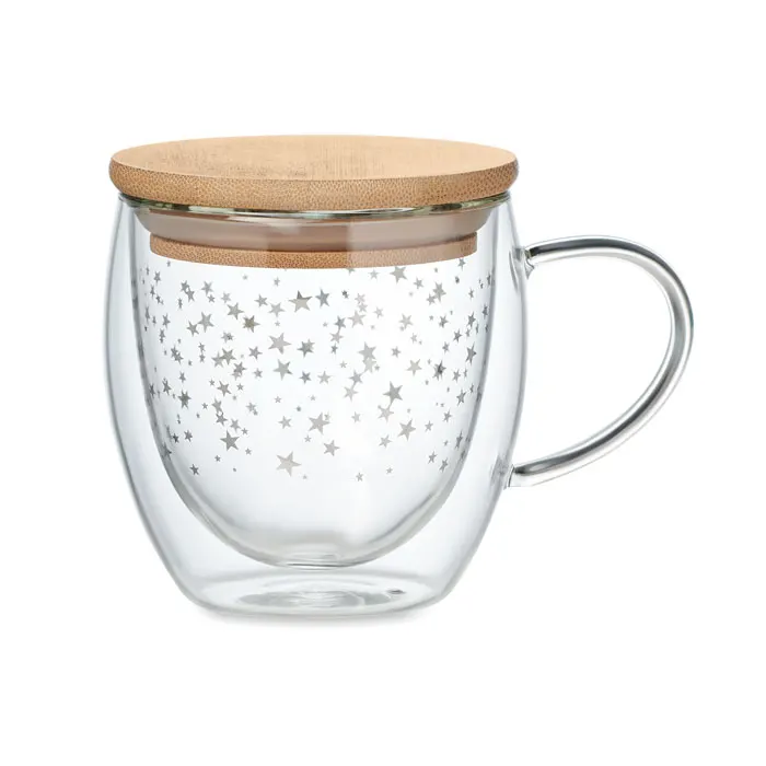 Sion – Double wall borosilicate mug — Transparent