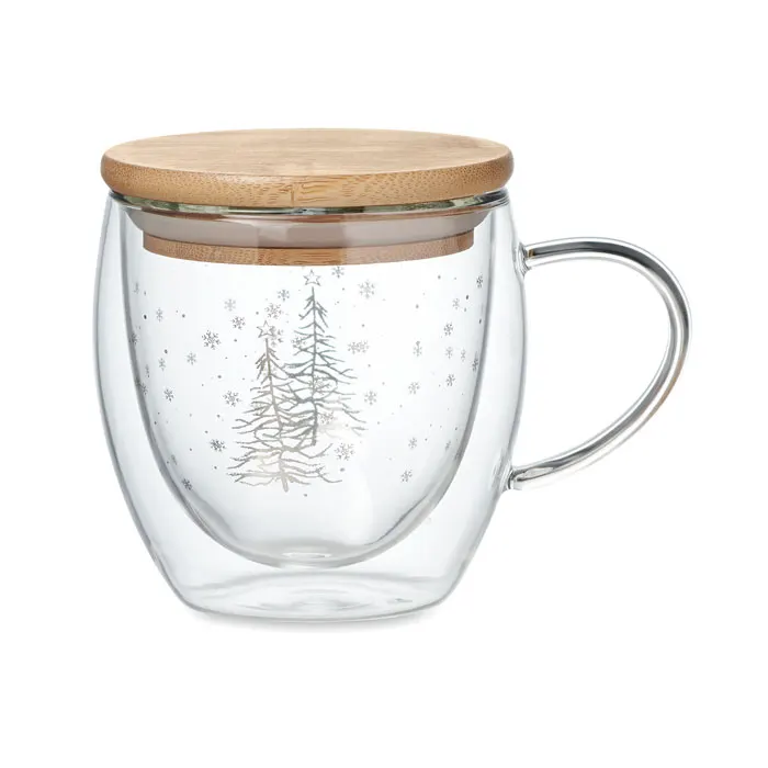 Sian – Double wall borosilicate mug — Transparent