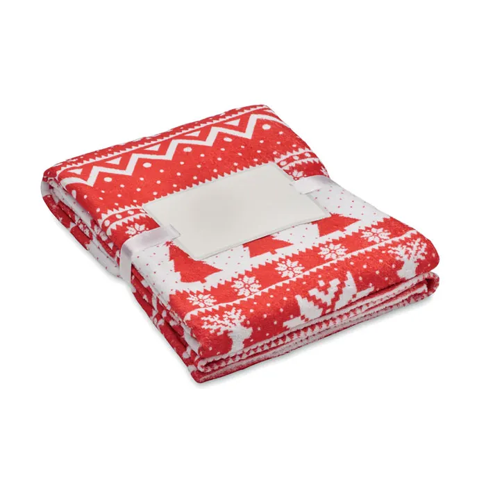 Tosti – RPET fleece blanket 190 gr/m² — Red