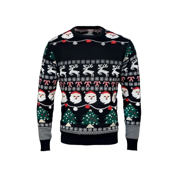 Shamis – Christmas LED sweater S/M — Black