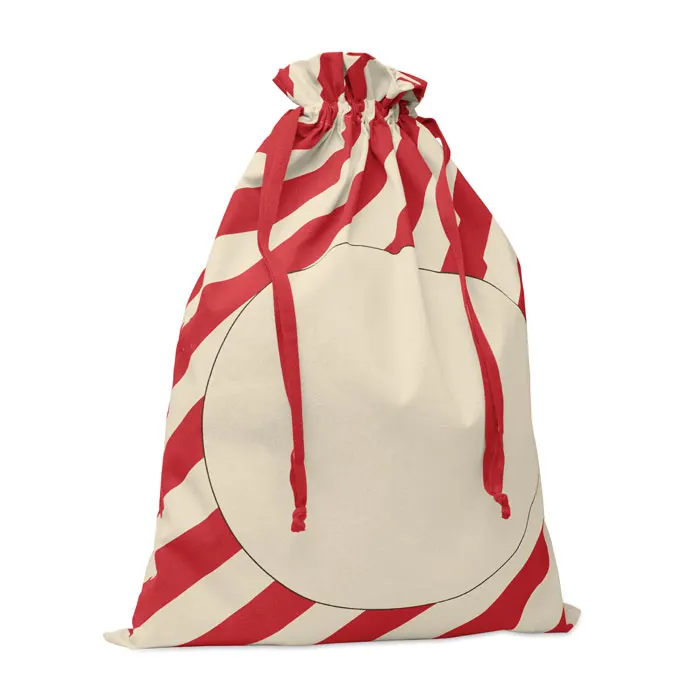 Laukku – Large Santa cotton bag — Red