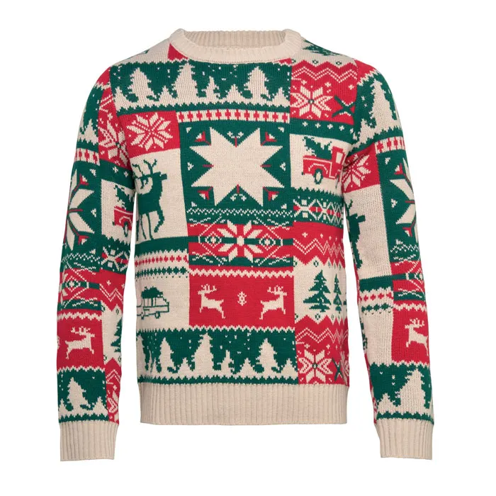 Shimis – Christmas knitted sweater S-M — Beige