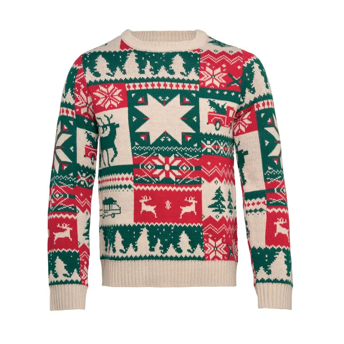 Shimis XL – Christmas knitted sweater L-XL — Beige