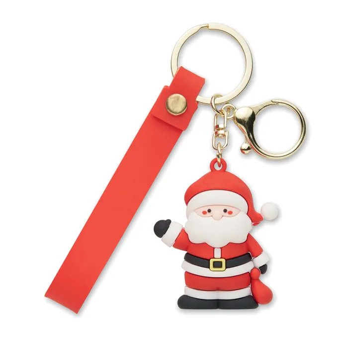 Santacharm – Santa keyring bag charm — Red