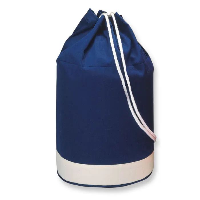 Yatch – Cotton duffle bag bicolour — Blue