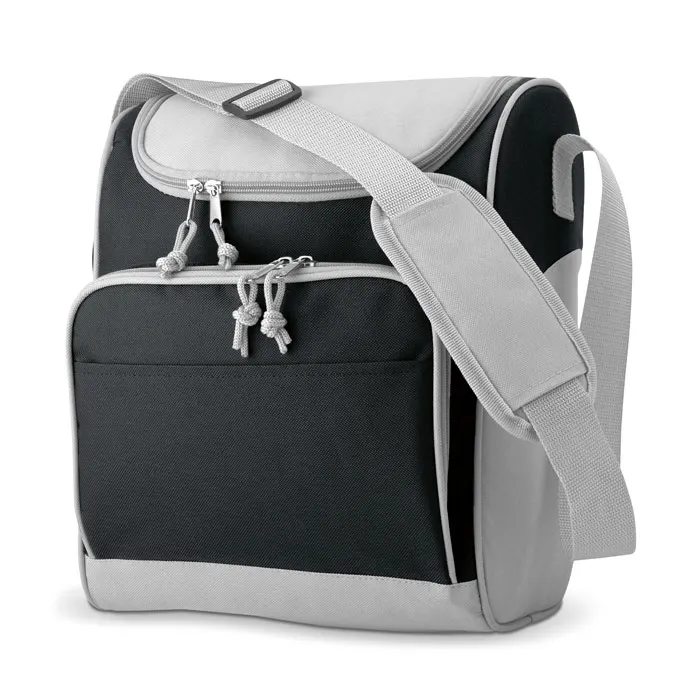 Zipper – Cooler bag with front pocket — Black