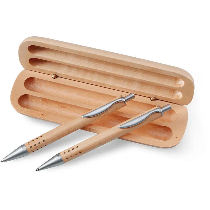 Demoin – Pen gift set in wooden box — Wood