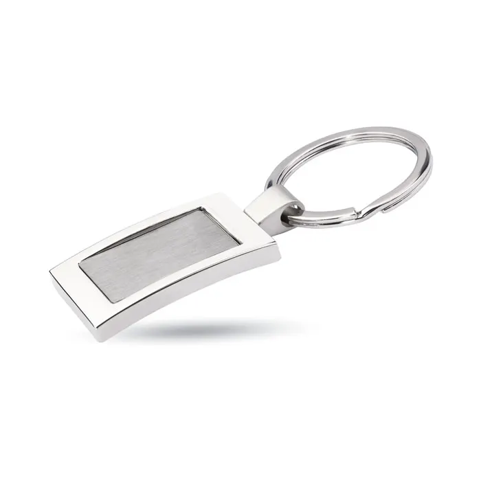 Harrobs – Metal key ring — Shiny Silver
