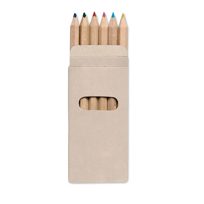 Abigail – 6 coloured pencils in box — Multicolour