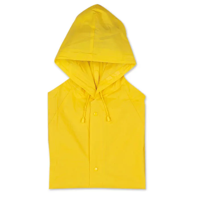 Blado – PVC raincoat with hood — Yellow