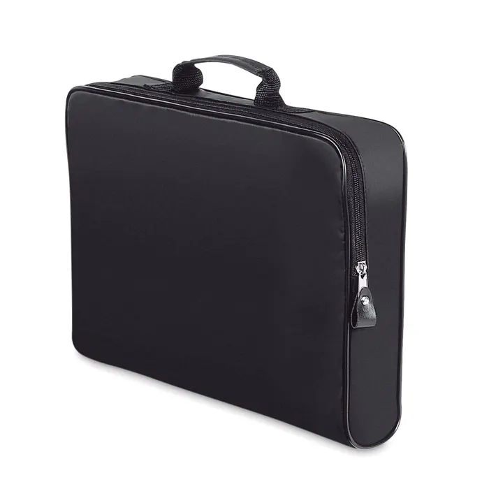 Talor – Conference bag with zipper — Black