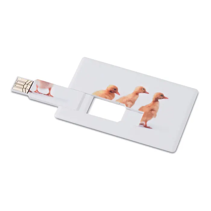Memorama – Creditcard. USB flash 16GB — White