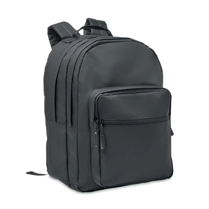 Valley Backpack – 300D RPET laptop backpack — Black
