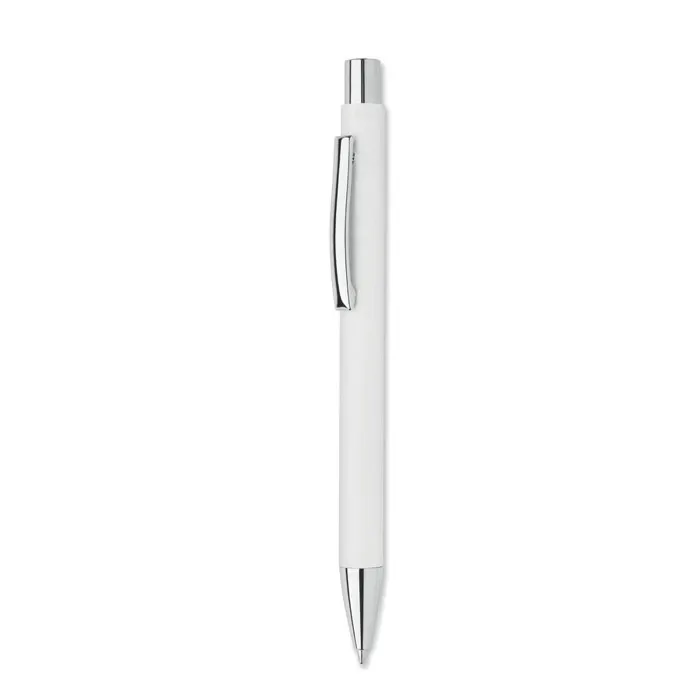 Olympia – Recycled paper push ball pen — White