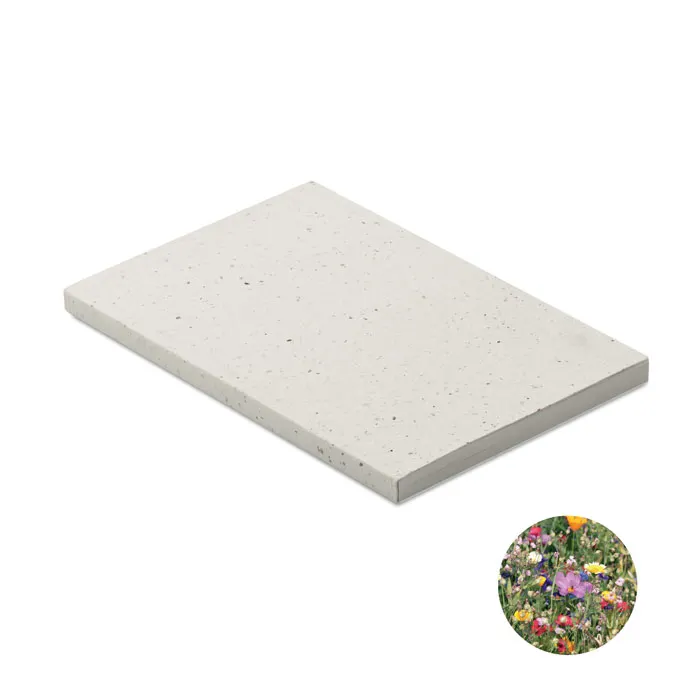 Seed Book – A5 seed paper cover notebook — White