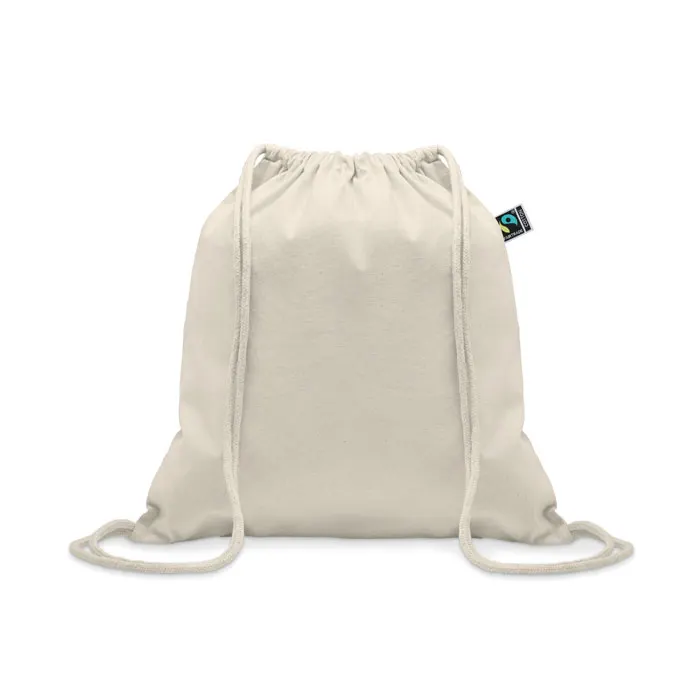 Osole Draw – Drawstring bag Fairtrade 180 gr — Beige