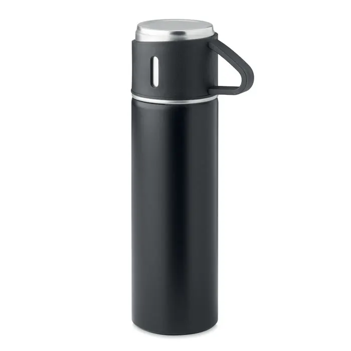Tonia – Double wall bottle 420 ml — Black