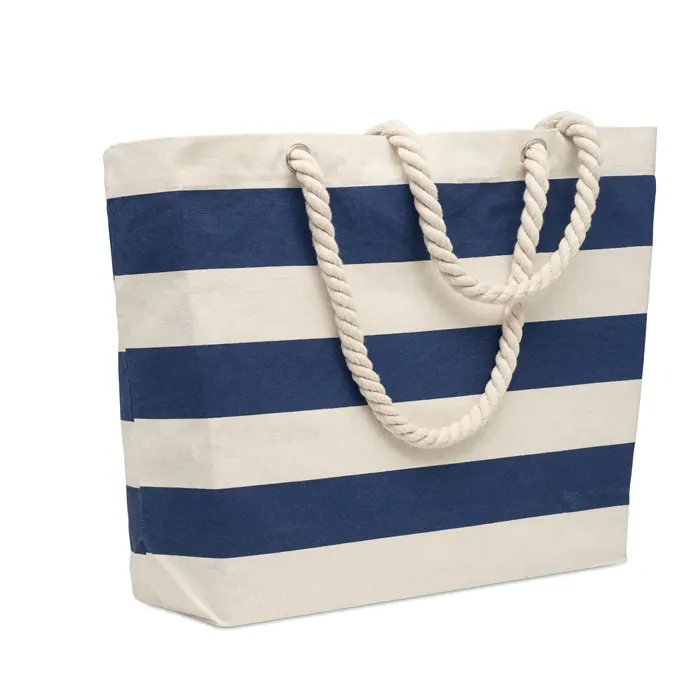 Heaven Stripe – Cotton beach bag 220 gr/m² — Blue