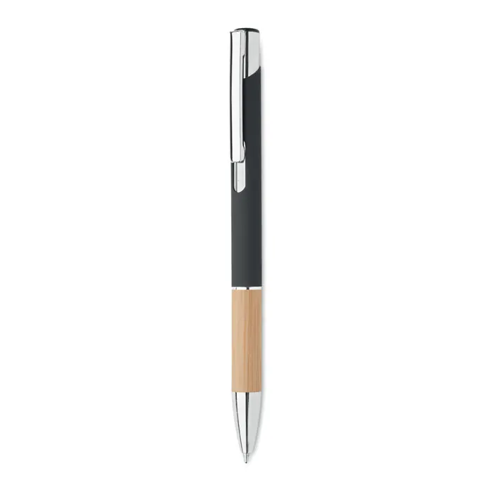Sparta – Push button aluminium pen — Black
