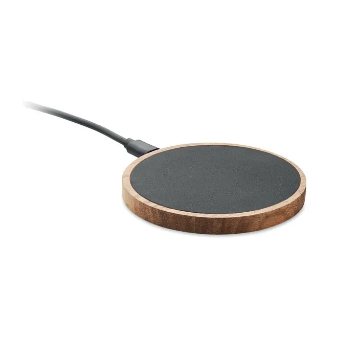 Acawai – Wireless charger in acacia 15W — Black