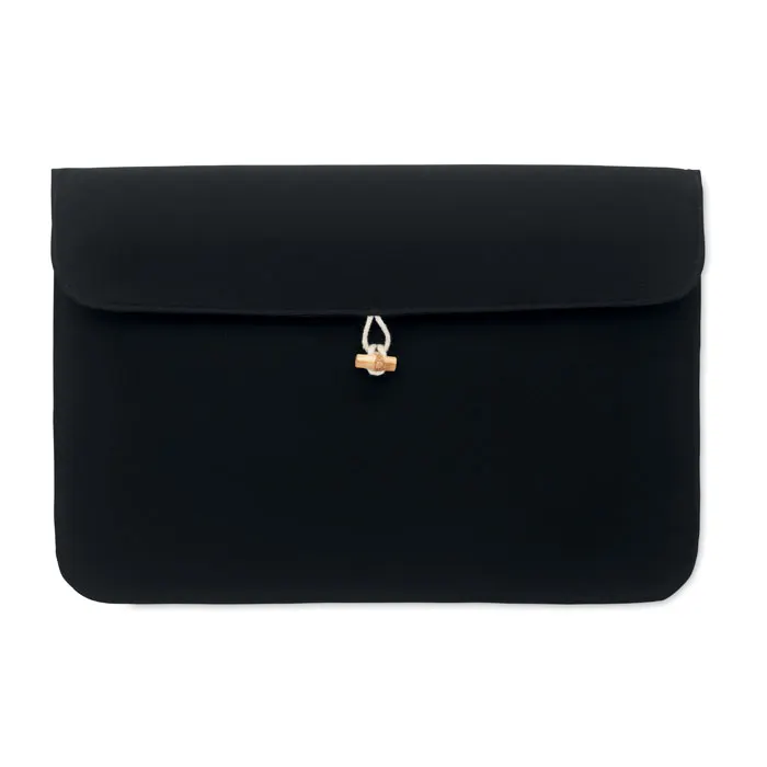 Cotin – 15 inch 220 gr/m² cotton pouch — Black