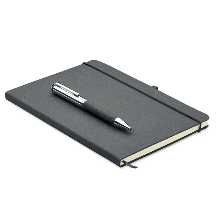 Eleganote – Recycled leather notebook set — Black