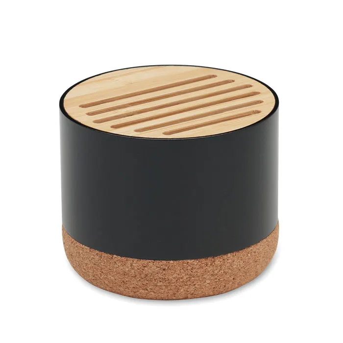 Rumba – Cork and aluminium speaker — Black