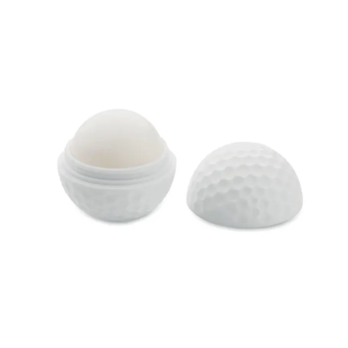 Lip balm in Golf ball shape — White