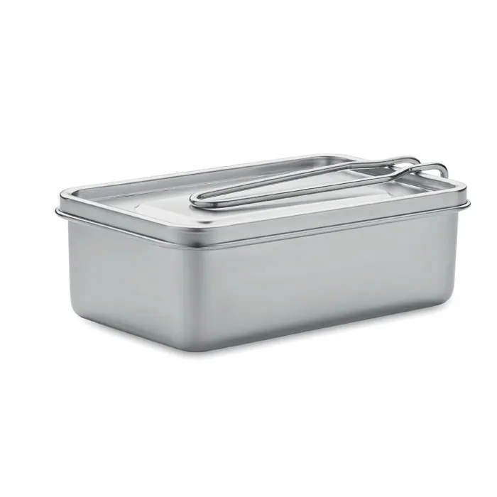 Tamelunch – Stainless steel lunch box — Silver