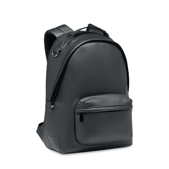 Bai Backpack – Laptop 15" soft PU backpack — Black