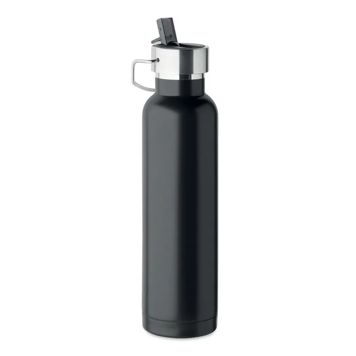 Riflow – Double wall bottle 660 ml — Black