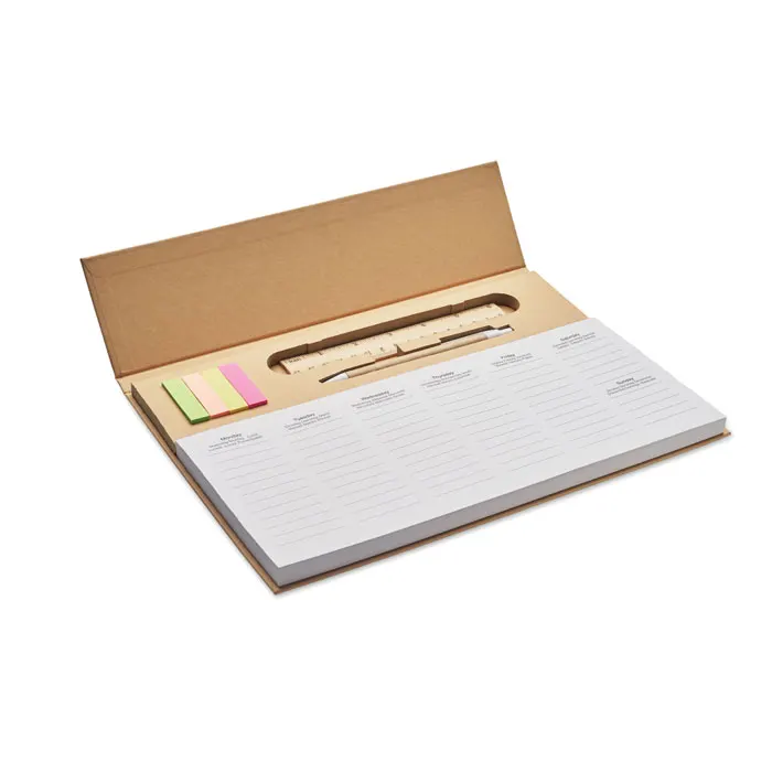 Memweek – Weekly desktop planner — Beige