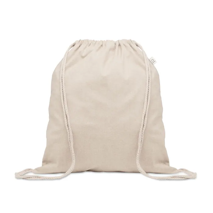 Cabetri – Recycled cotton drawstring bag — Beige