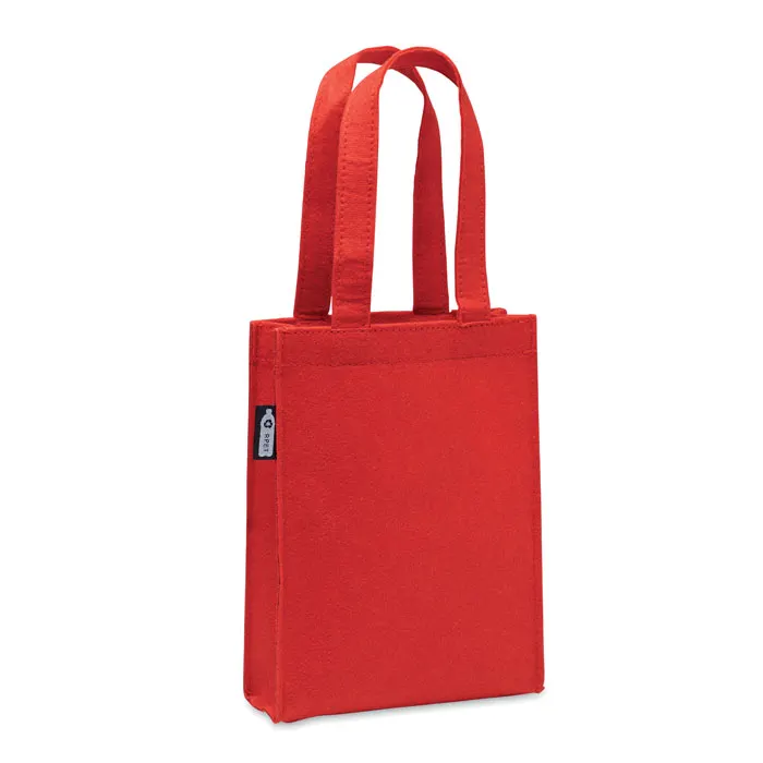 Feltote – Small RPET felt gift bag — Red
