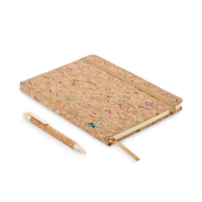 Cornota – A5 cork coloured notebook — Beige