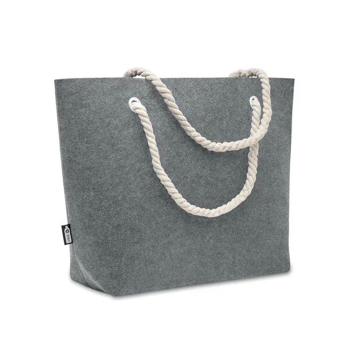 Feltsea – RPET felt beach bag — Grey