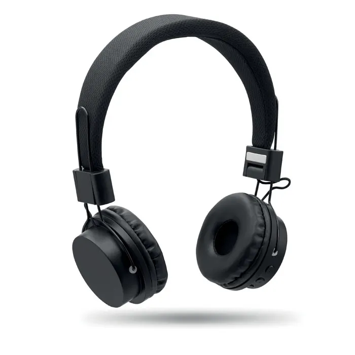 Tone – ABS wireless foldable headphone — Black