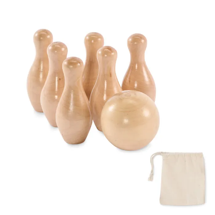 Bolito – Mini pine wood bowling set — Wood