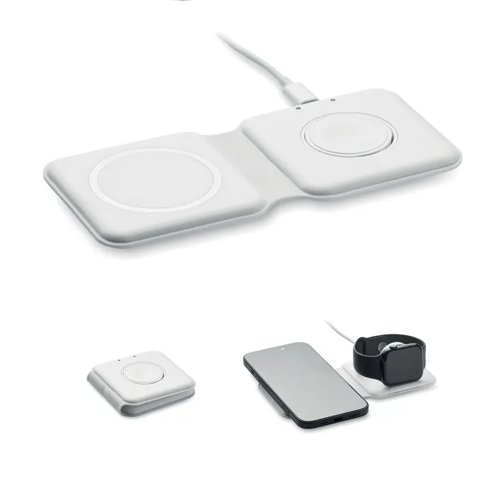 Flip – 2 in 1 foldable charger 15W — White