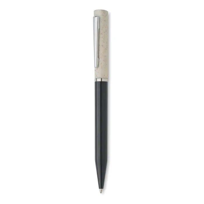 Maipen – Wheat straw/ABS twist pen — White/Black