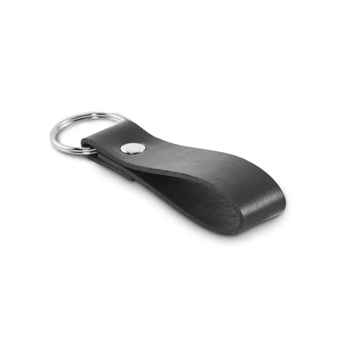Strokey – PU loop key ring — Black