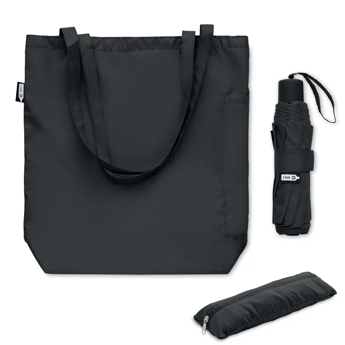 Seattle – 21 inch RPET umbrella set — Black
