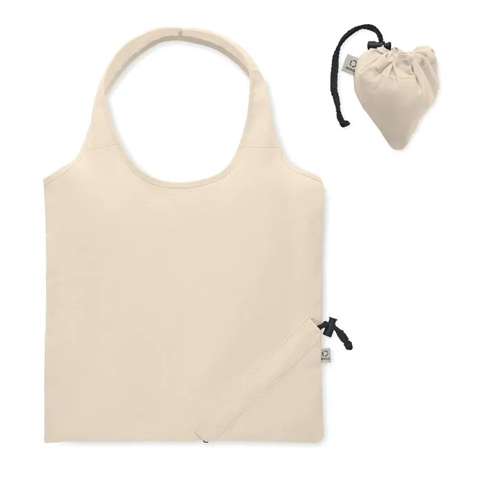 Carrie – Foldable shopping bag 140 gr/m² — Beige