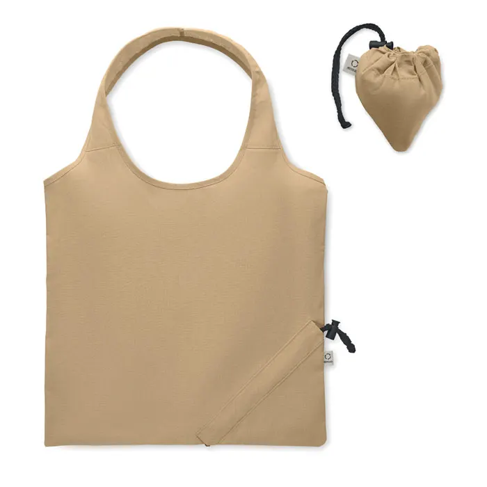 Carrie Colour – Foldable shopping bag 140 gr/m² — Khaki
