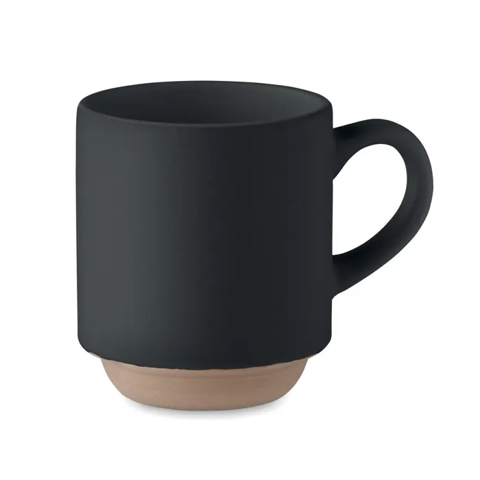 Cerack – Ceramic stackable mug 170 ml — Black