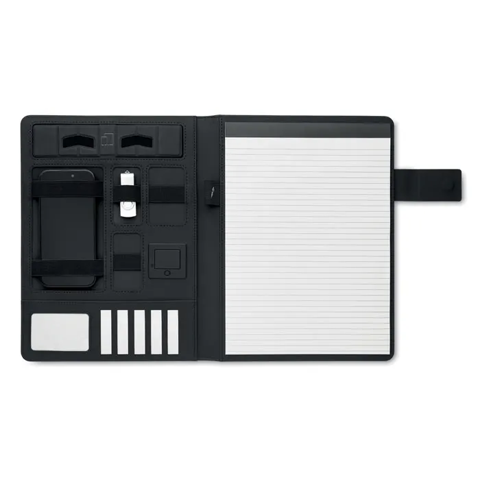 Burgus – Folder w/Powerbank 2500mAh 15W — Black